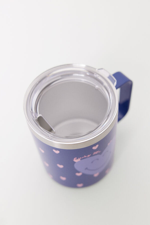 Womensecret Taza termo print Smiley azul