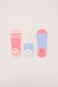 Womensecret Pack de 3 calcetines invisibles estampado
