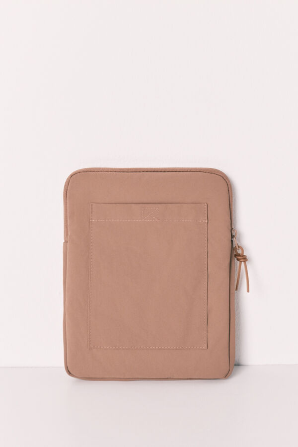 Women'secret Funda tablet acolchada logo marr&oacute;n caf&eacute;