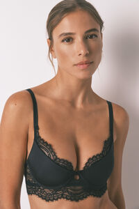 Women'secret GORGEOUS brasier push-up de encaje negro