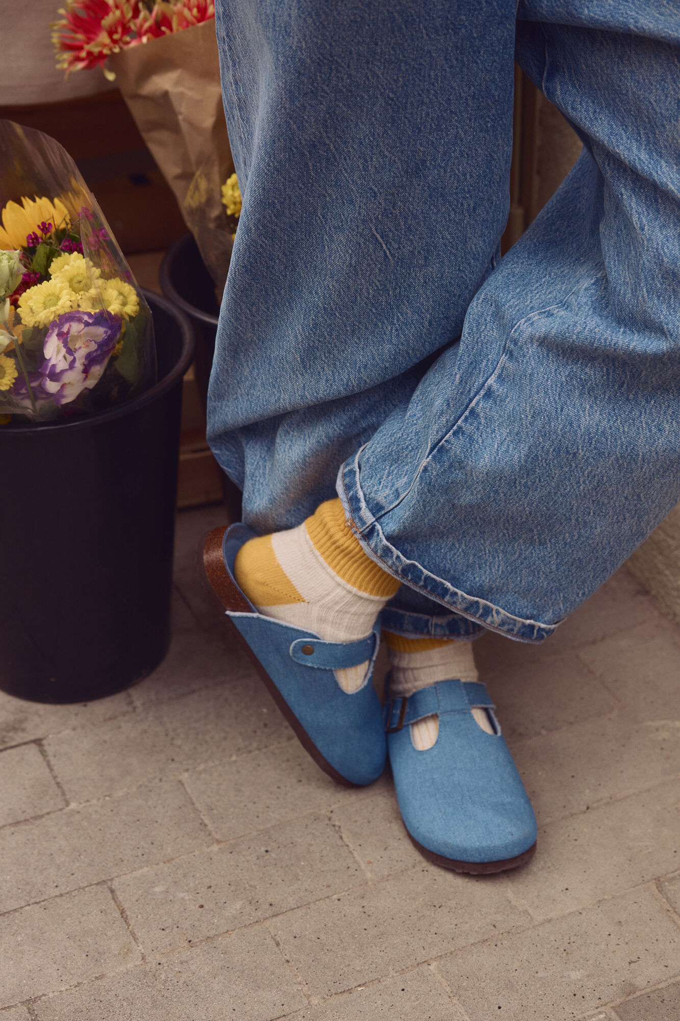 Women'secret Zapatillas BIO cerradas de denim azul