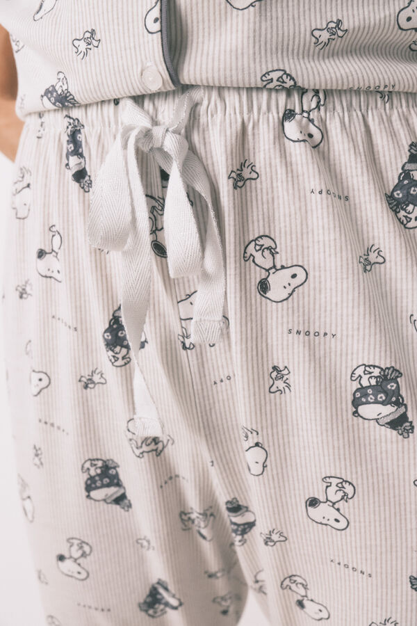 Women'secret Pijama camisera de Snoopy 100% algodón estampado