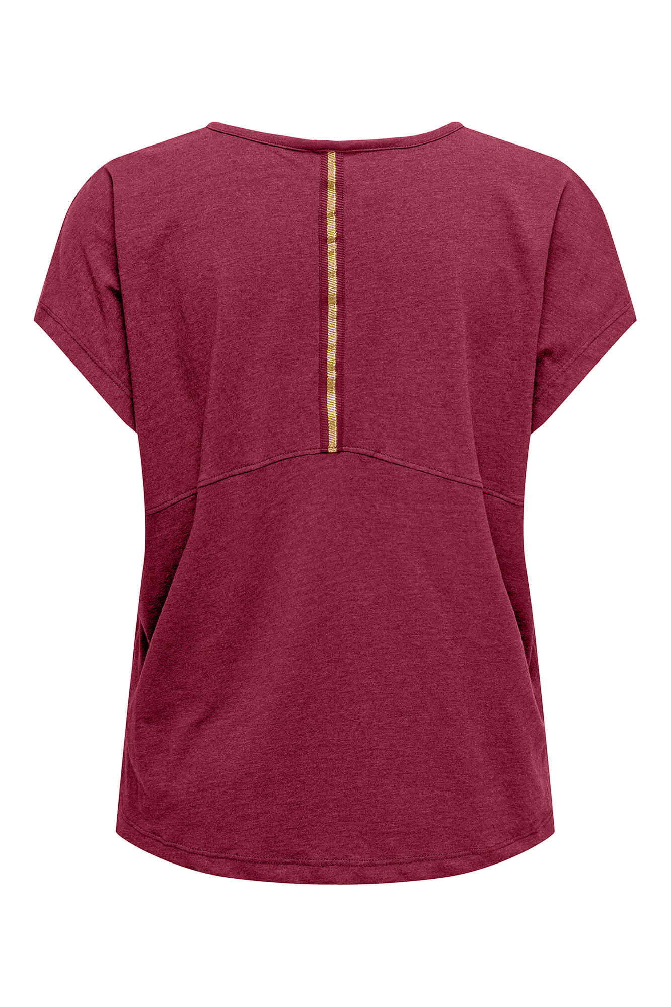 Only Play Playera manga corta de lurex