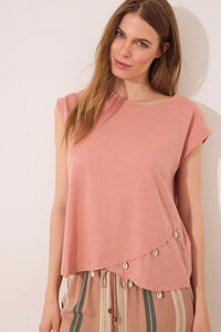 Womensecret Playera de manga naranja  naranja