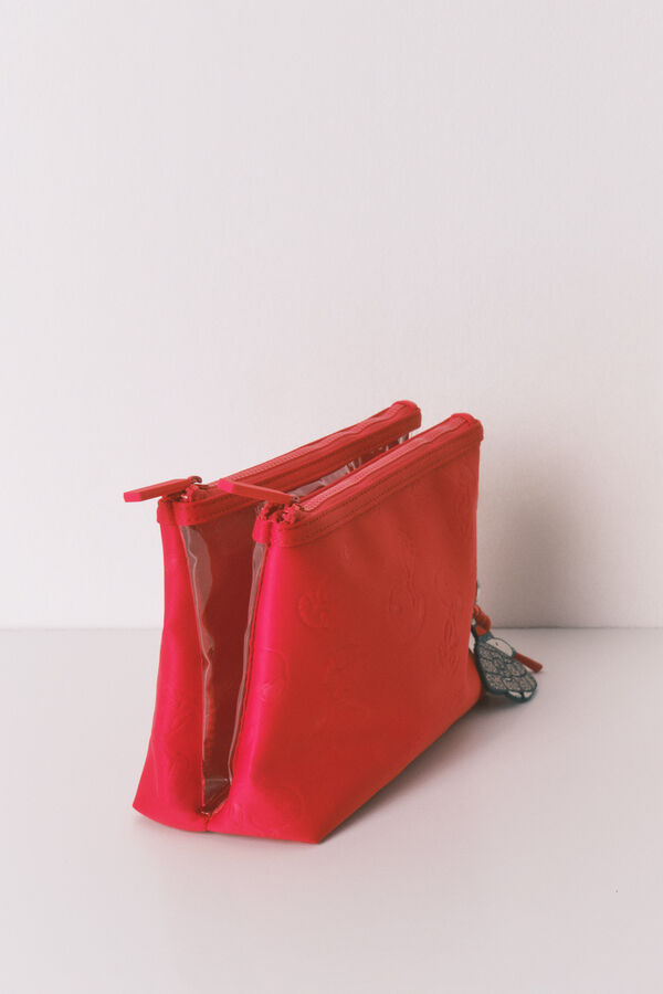 Women'secret Neceser mediano de neopreno con estampado rojo de Snoopy rojo