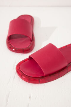 Womensecret Chanclas de pala roja rojo