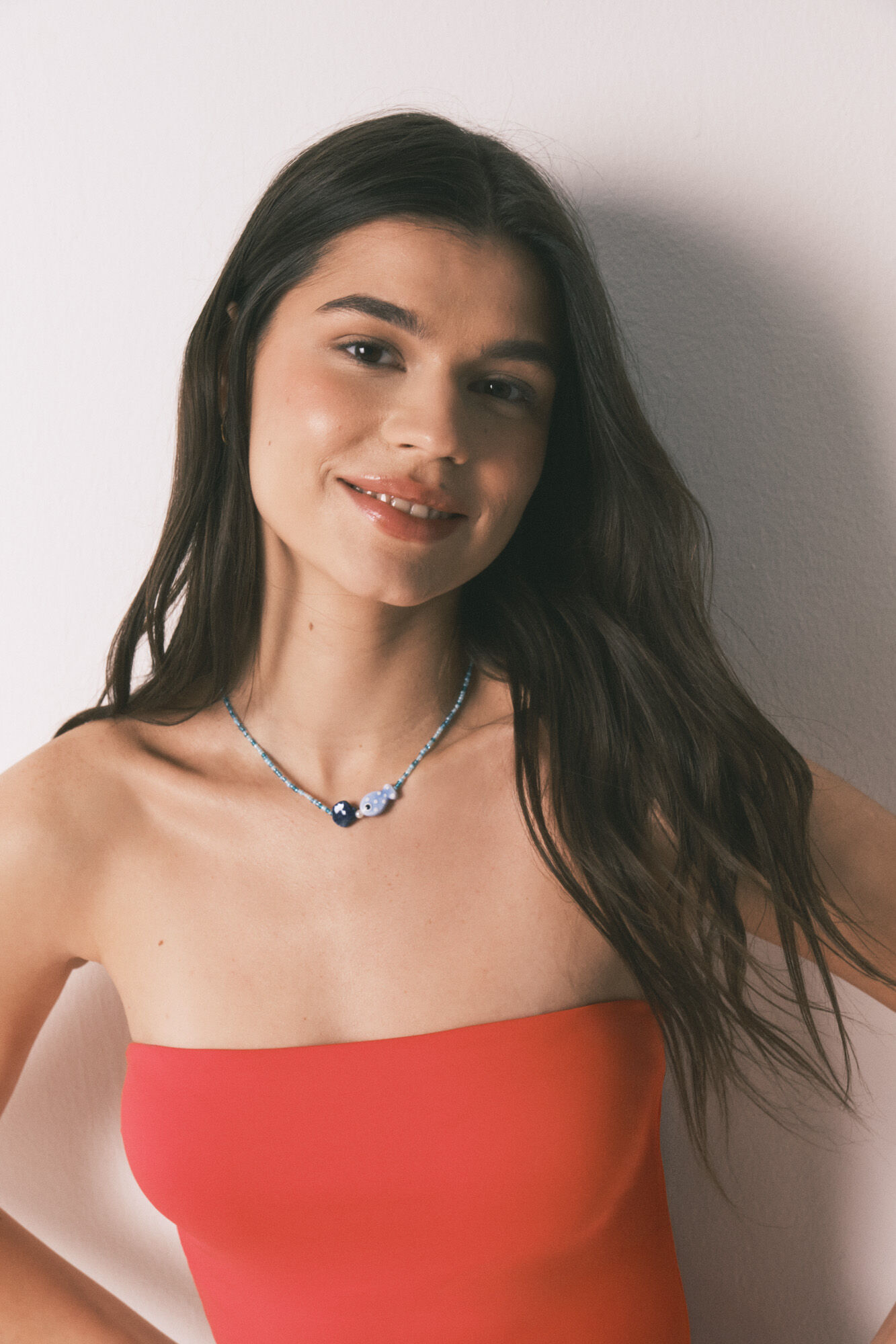 HI&BYE Traje de ba&ntilde;o bandeau rojo