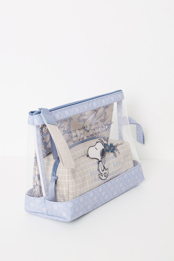 Womensecret Pack de 3 neceseres de Snoopy estampado