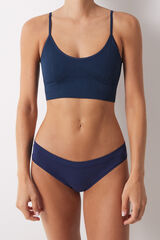 Womensecret Braga clásica algodón azul azul