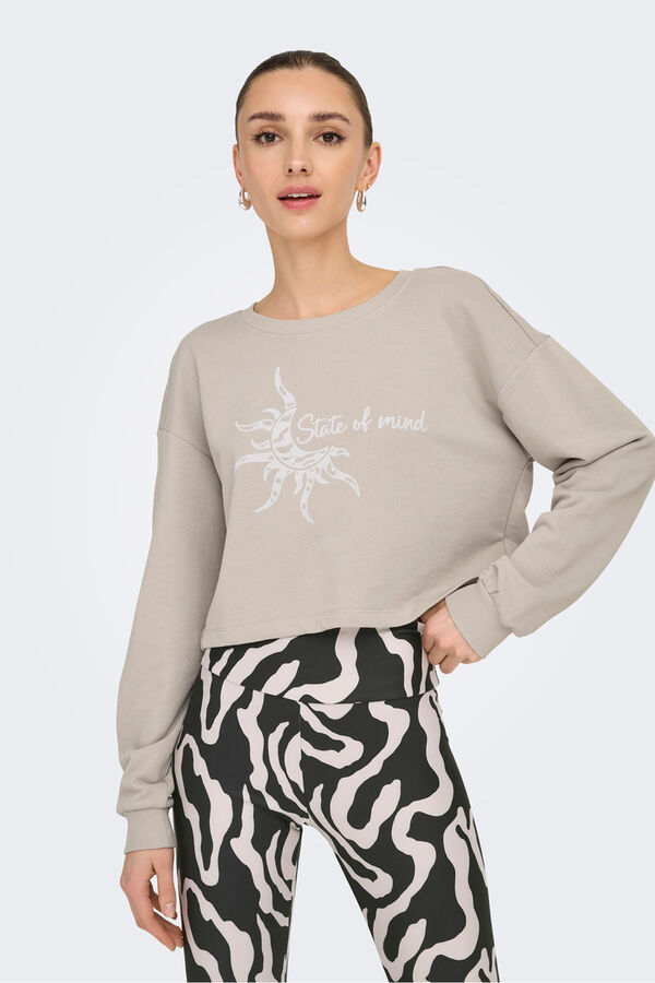 Only Play Sudadera corta gris