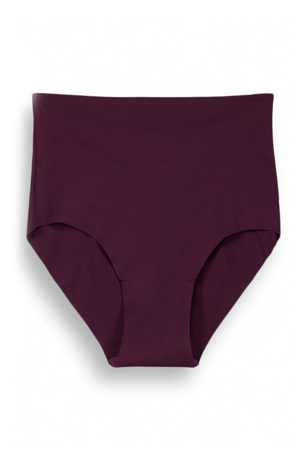 Womensecret Tanga clásica encaje burdeos morado/lila