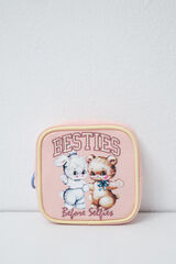 Women'secret Mini monedero cuadrado rosa rosa