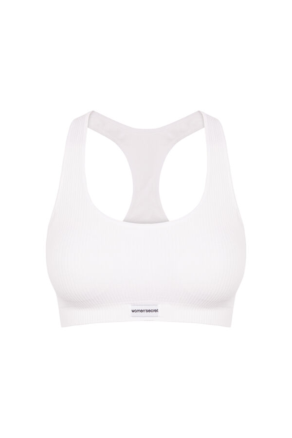 Womensecret LOVELY blusa blanca a top sin costuras marfil