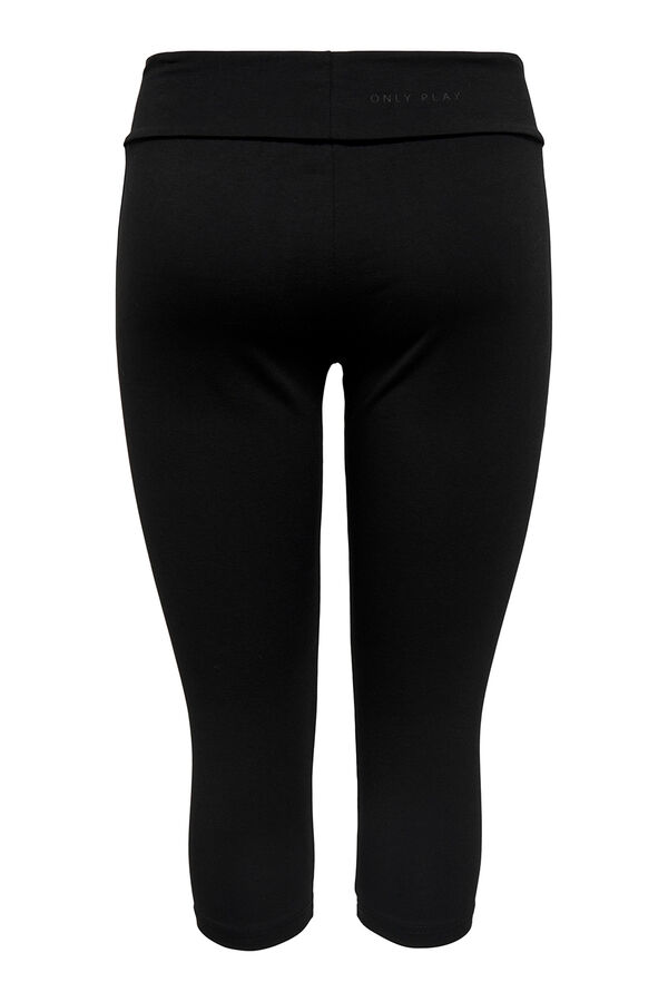 Only Play Legging capri el&aacute;stico negro