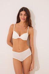 Womensecret BEAUTIFUL brasier clásica en hilo blanco marfil