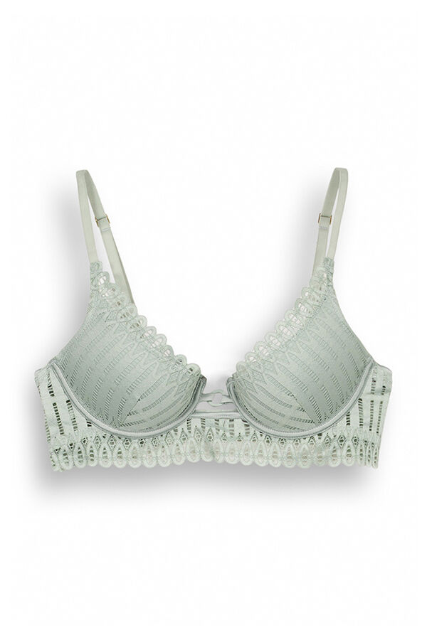 Womensecret Brasier push-up GORGEOUS encaje verde verde