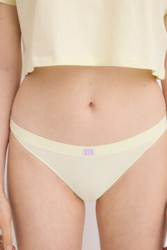 Womensecret Braga clásica seamless amarillo amarillo