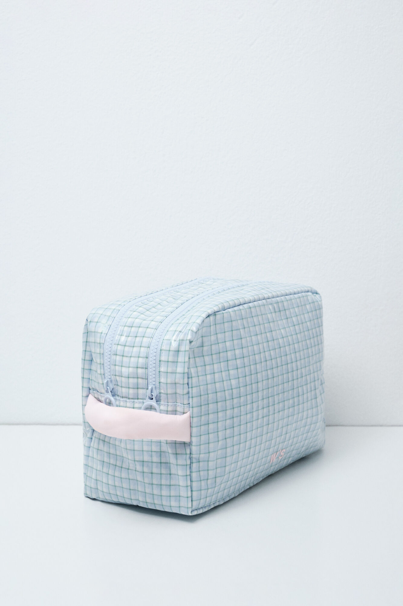 Women'secret Neceser grande a cuadros azul