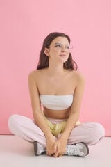 Womensecret Sujetador bandeau copas extraíbles gris gris