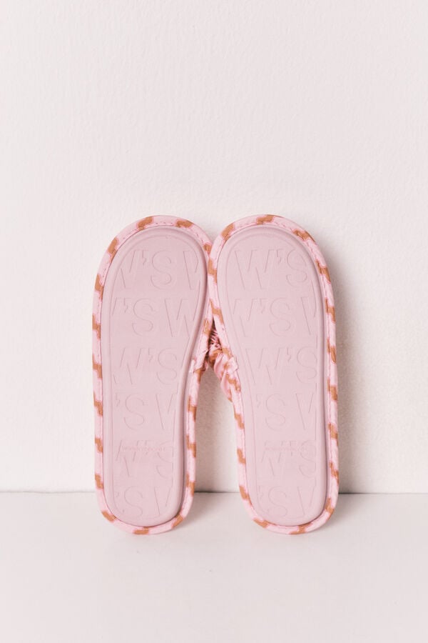 Women'secret Pantunflas de tiras con ondas color estampado