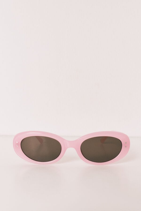 HI&BYE Lentes de sol rosa con funda rosa