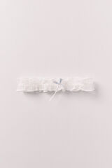 Women'secret Liguero encaje blanco marfil