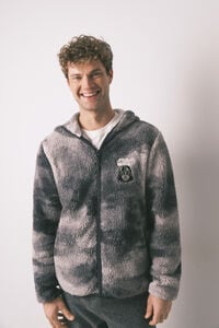 Women'secret Bata short de Star Wars de borrego gris para hombre