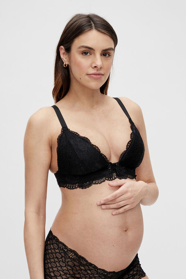 Mamalicious Brasier de encaje premamá y lactancia negro