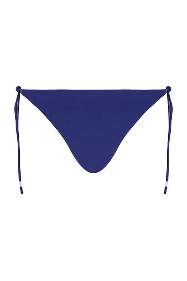 Womensecret Panty bikini brasileña con tirantes azul eléctrico 