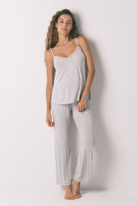 Women'secret Pijama capri "premamá" pijama gris soft touch