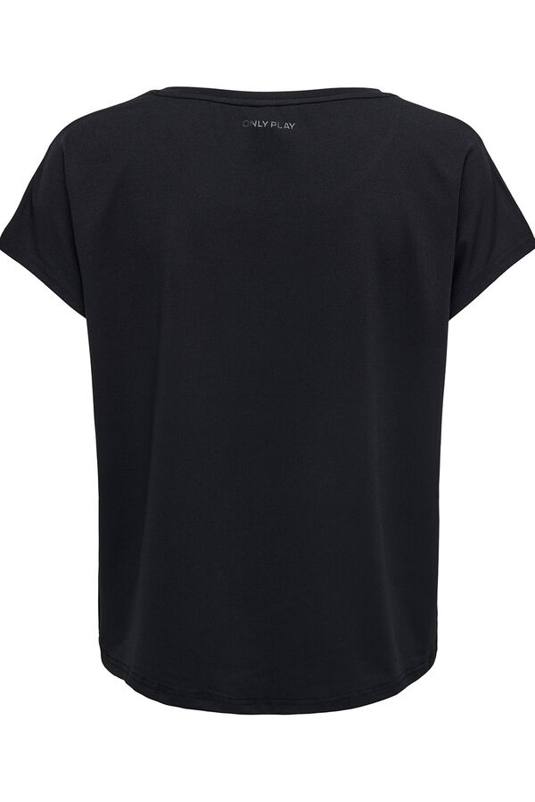 Only Play Camiseta manga corta deportiva negro