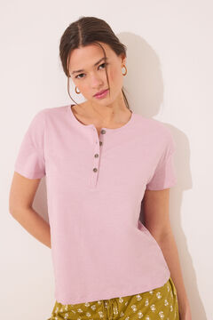 Womensecret Playera manga corta 100% algodón color rosa rosa