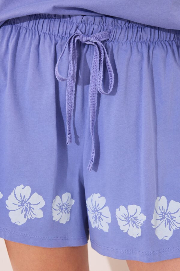 Womensecret Pijama corta azul de Lilo & Stitch  azul