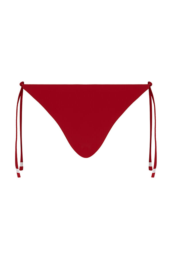 Womensecret Panty de bikini brasileña con tirantes rojas rojo