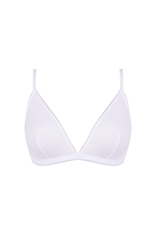 Womensecret Brasier de algodón blanco NATURAL blanco