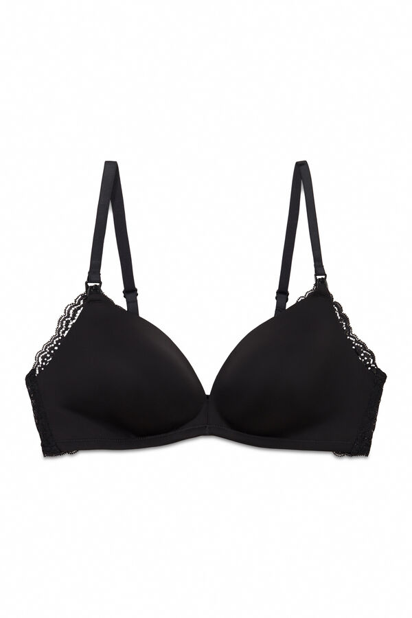 Women'secret Brasier "maternity" triangular con relleno negro CHARMING negro