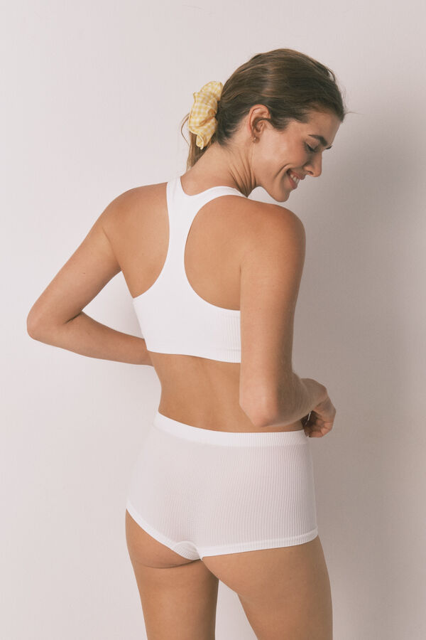 Womensecret Boxer sin costuras color marfil marfil