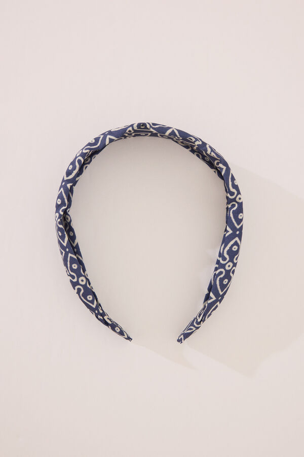 Womensecret Diadema estampada azul azul