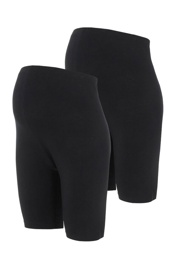 Mamalicious Leggings ciclistas maternity negro
