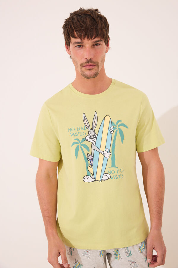 Womensecret Pijama verde de Bugs Bunny verde