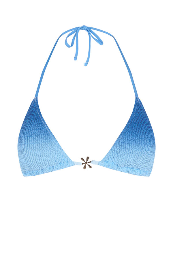 Women'secret Top bikini cortina degradado azul azul