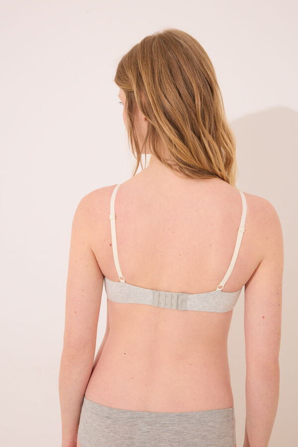 Womensecret Brasier gris de canalé ' premamá ' CHARMING gris