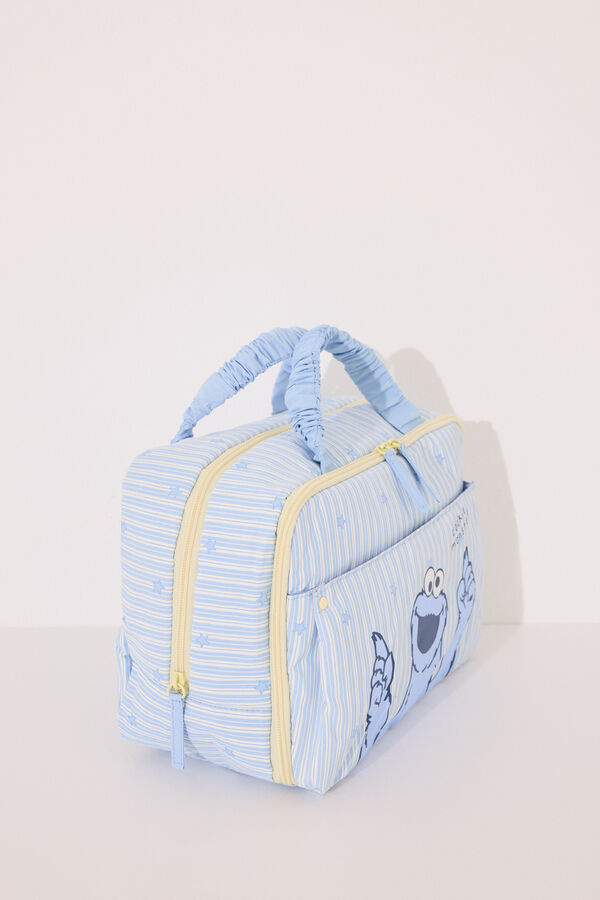 Womensecret Neceser grande con relleno "Barrio Sésamo" azul
