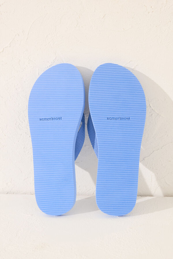 Womensecret Chanclas azules Garfield azul