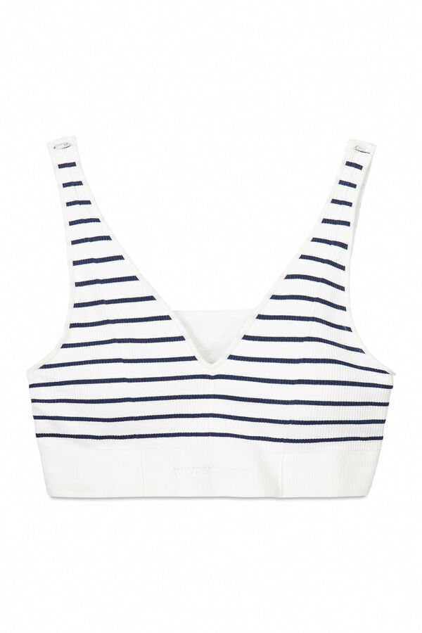 Womensecret Brasier de rayas con rayas de rayas  azul