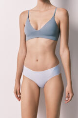 Women'secret Panty cl&aacute;sica clean cut azul de encaje azul