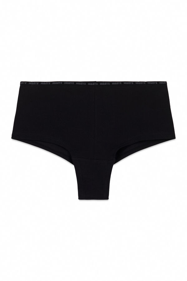 HI&BYE Pack de 2 panties bóxer negros y rosas negro