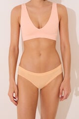 Womensecret Panty clásica de algodón color naranja naranja