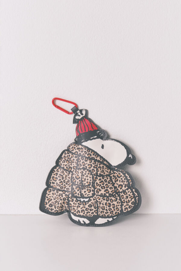 Women'secret Llavero-bolsa plegable animal print Snoopy estampado