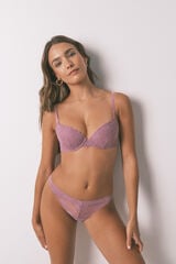 Women'secret Encaje de tanga rosa rosa